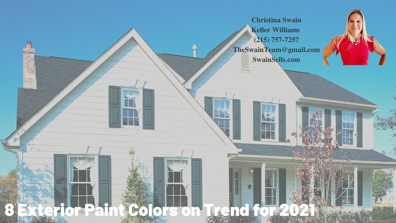 8 Exterior Paint Colors On Trend For 2021 - Youtube