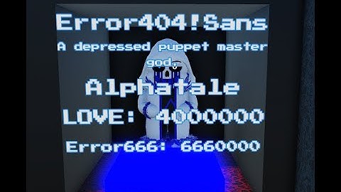 Error404!Sans gameplay