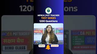 HPRCA PGT Teacher Test Series | 1200 Questions 🔥 | Ultimate Practice Boost