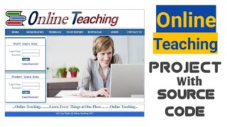 Online Teaching Website Project in ASP.Net | Online Teaching Project with source code