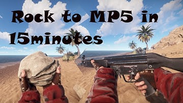 RUST - rock to MP5 in 15 minutes [timelapse]