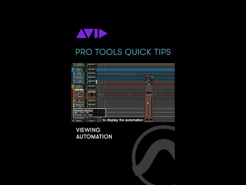 See how to view the automation that you've written in Pro Tools