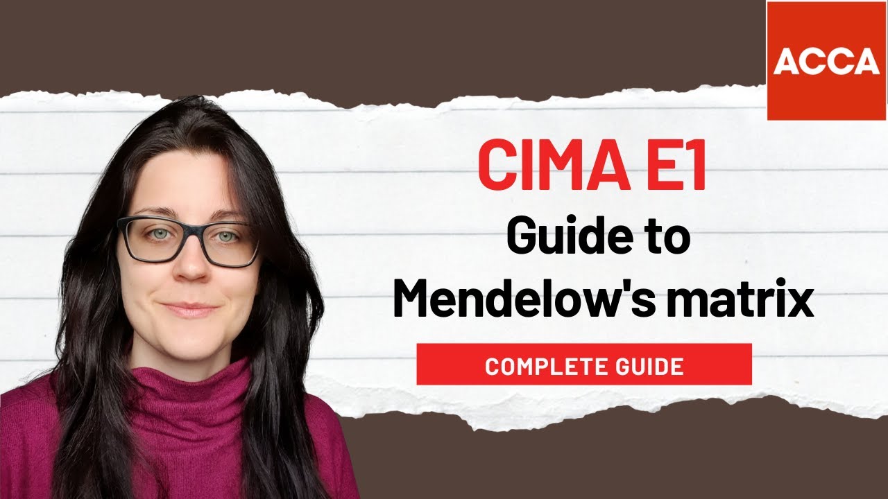 CIMA E1 - Mendelow's matrix - Managing Finance in Digital World - YouTube