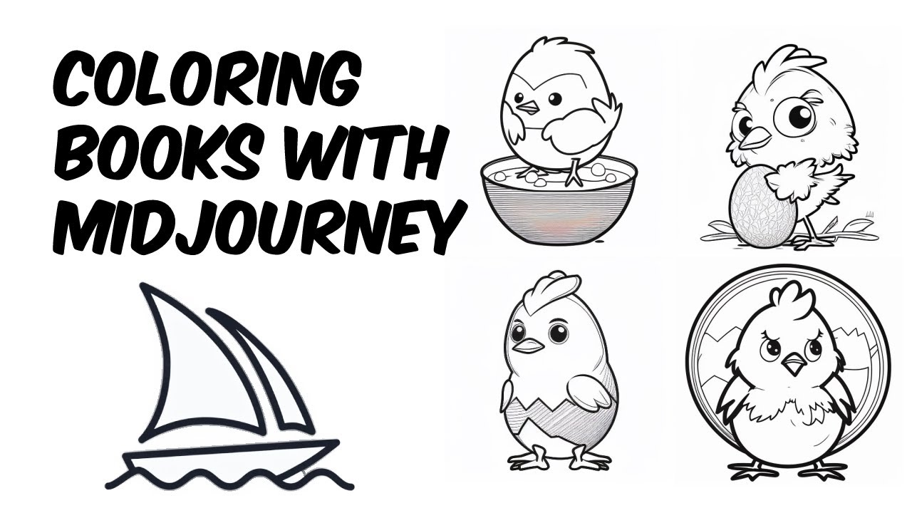 Childrens Coloring Books Midjourney Prompt