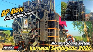 Sambigede Carnival sound system lineup 2026 BP Audio starts early