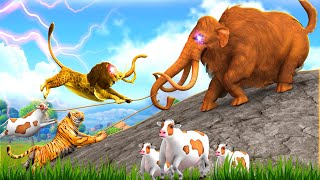 Woolly Mammoth Rescue Wild Animals Fighting for Food Cartoon Cow Animal Revolt Battle Simulator by Animals Revolt TV 1,409 views 7 days ago 18 minutes