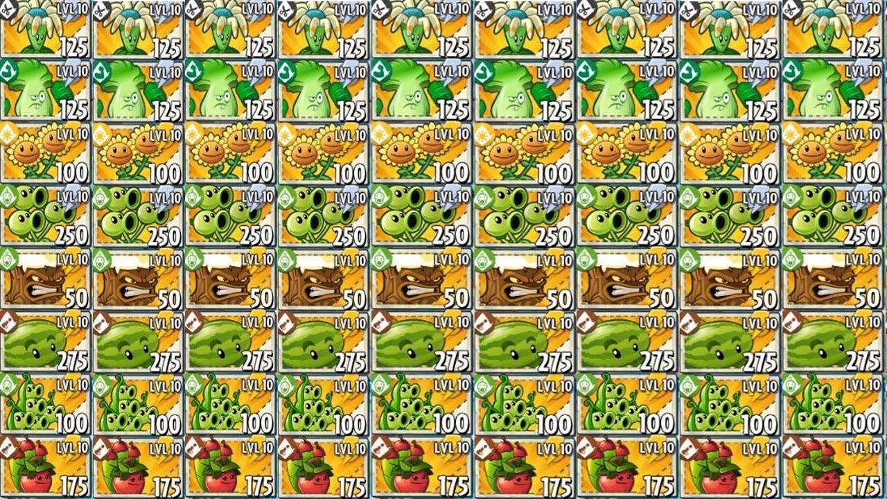 Can You Beat Plants vs Zombies 2 New All Plant Vs Contrast All Plants ...