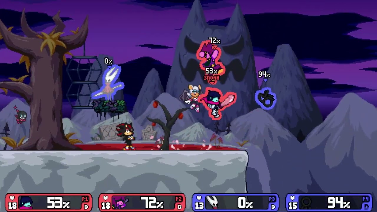 Kris and Susie Vs Hornet and The Chosen One (Rivals of Aether)
