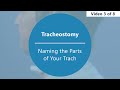 Caring for Your Tracheostomy – Naming the Parts of Your Trach [Part 3 of 8]