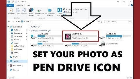 How to Set Your Photo as Pen Drive Icon || usb logo in