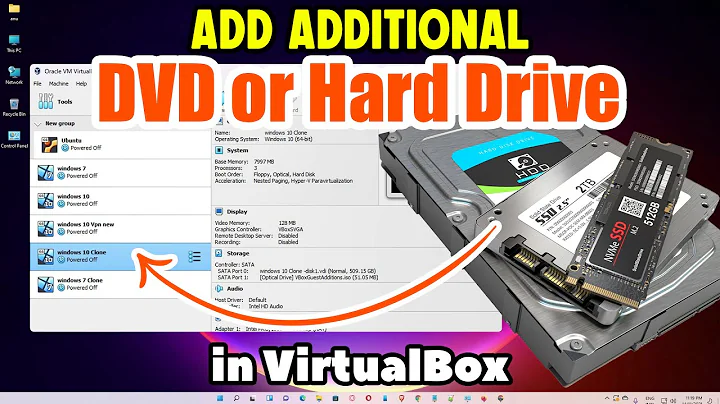 How to Add Additional DVD or Hard Drive in VirtualBox