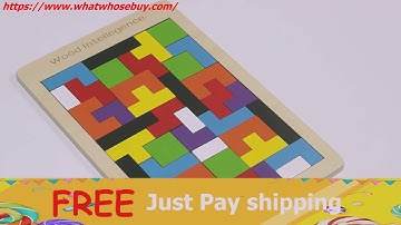 Colorful Wooden Tangram Brain Teaser Puzzle Toys