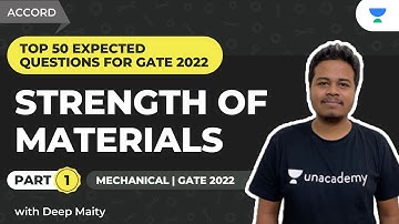 Strength of Materials - Part 1 | Top 50 Expected Questions for GATE 2022 | ME | Deep Maity