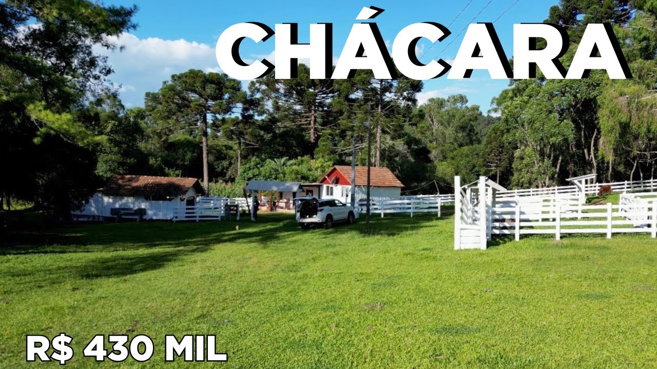 CHÁCARA À VENDA EM SANTA CATARINA NATUREZA PAZ ÁGUA R$430MIL