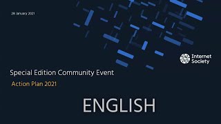 Special Edition Community Event: Action Plan 2021 (English)