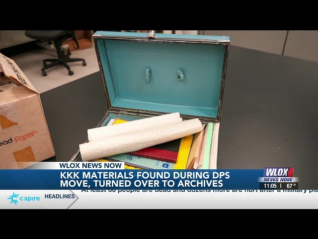 Newly found KKK material transferred to Mississippi state archives