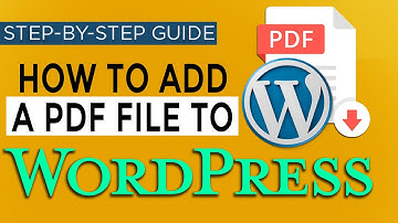 How to Add a PDF file in your WordPress post?