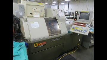 Citizen M20 CNC Swiss Type Automatic Screw Machine with Cincom CNC Control and Iemca Bar Feed