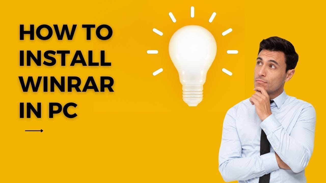 how to install WinRAR in pc [Jani Tech2220] - YouTube