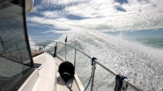 Week 30 EP2 America's Great Loop BOAT FUEL ECONOMY Naples to Key west Gulf crossing big swells