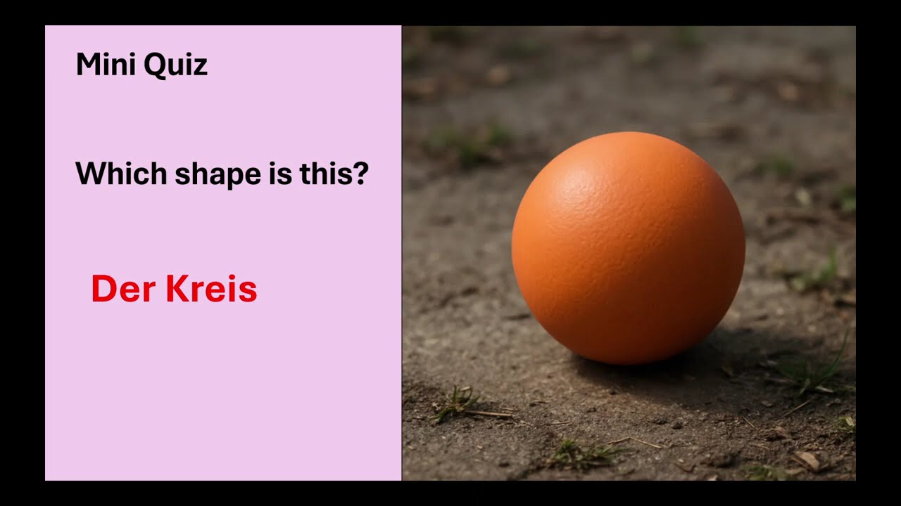 Learn SHAPES in German | Easy German for Kids & Beginners | Square, Circle, Triangle & More!