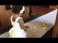 Flower Girl - This is how it is done when you are TWO!