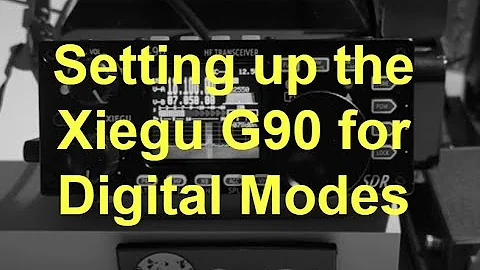 Setting up the Xiegu G90 for digital modes
