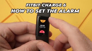 Fitbit Charge 6: How to Set the Alarm