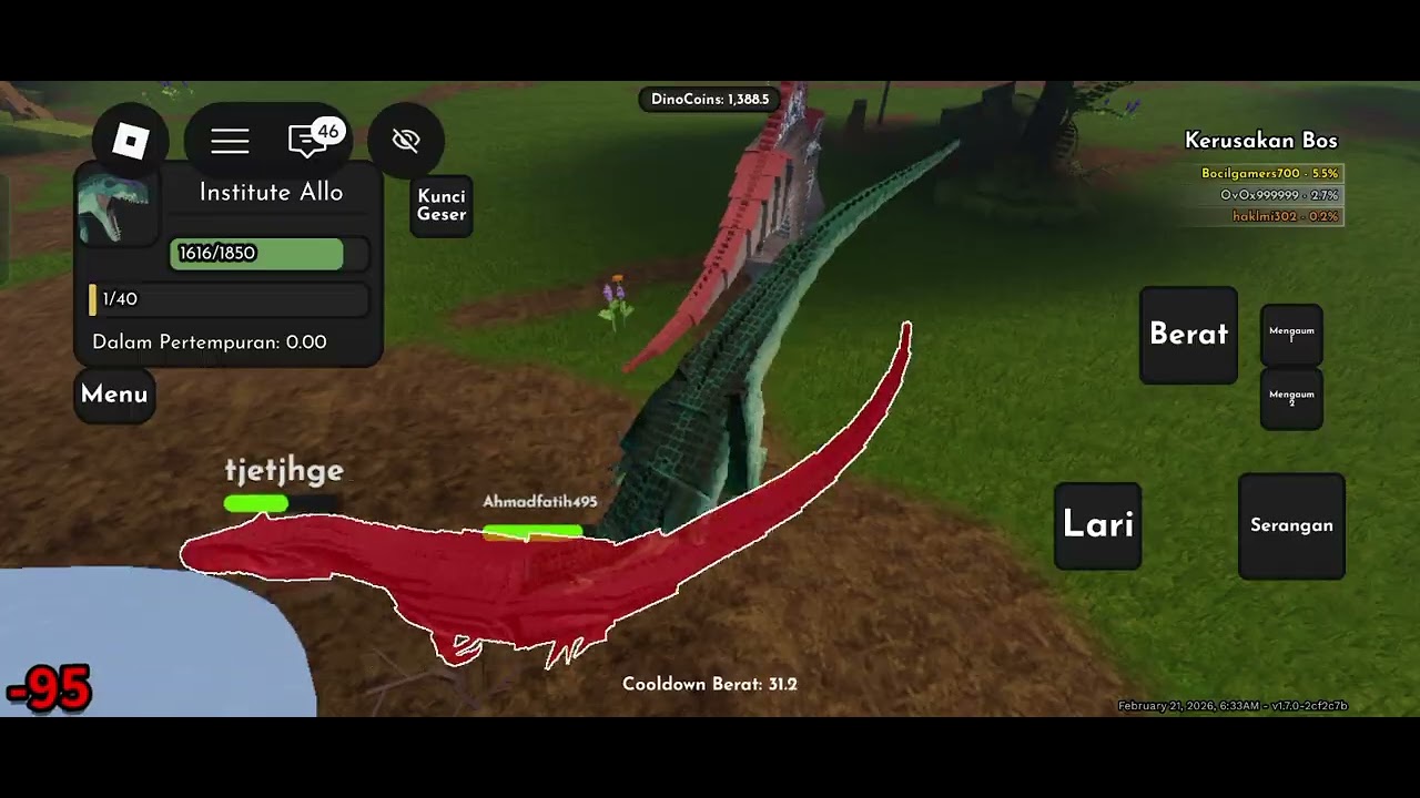 Mencoba tantangan dapatkan 2000 dinocoin tanpa mati dan harus habisin semua dinocoin 