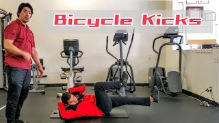 Bicycle Kicks (AB exercise)