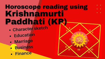 Horoscope reading Krishnamurti Paddhati (KP) | Education | Finance | House Grouping