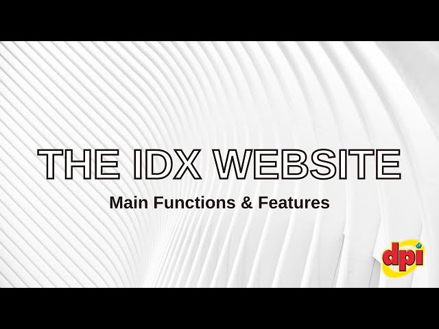 THE IDX WEBSITE - Main Functions & Features | Mark Weithorn class=