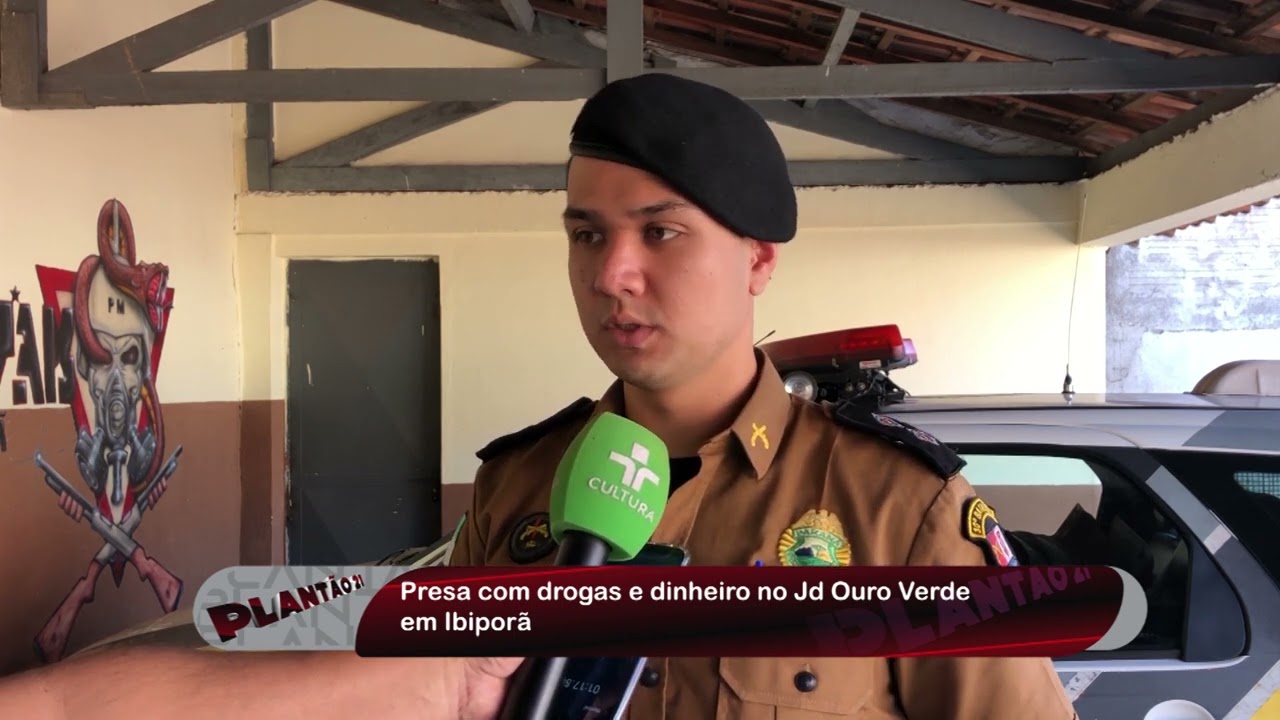 Mulher foi presa no Jardim Ouro Verde em Ibiporã com drogas 