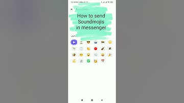 How to send sound emoji in messenger | SoundMojis Not Showing Problem Solution 😍