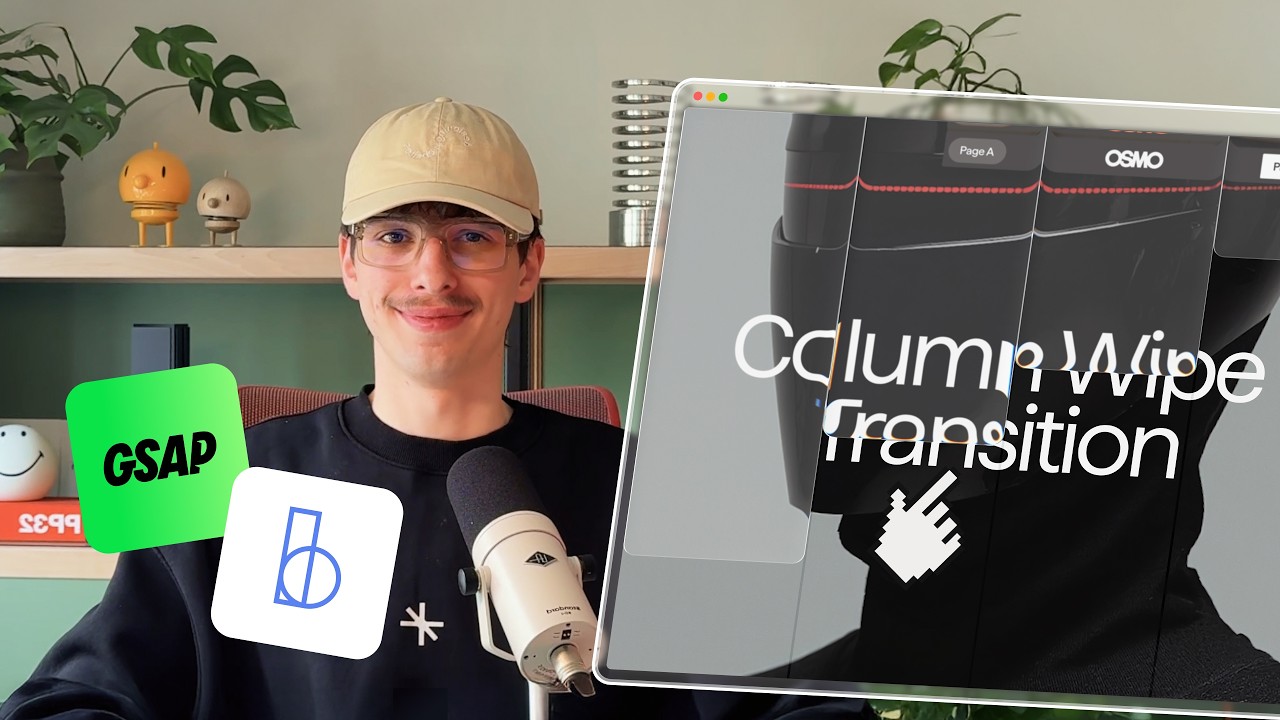 Курс по переходу между страницами Osmo Page: научитесь использовать BarbaJS и GSAP.