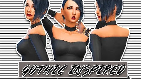 The Sims 4: Create A Sim | Gothic Inspired - Collab W/ SourPatchSimmer ♡