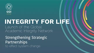 Launch of the Global Academic Integrity Network - QQI 10th Anniversary Conference