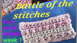 Battle of the stitches week 1 Easy mock bobble