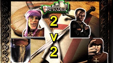 Wazir & Emir VS Abbot & Snake | 2 vs 2 Fight | Stronghold Crusader