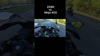 Ninja 400 vs ZX6R (0-100) #motorcycle