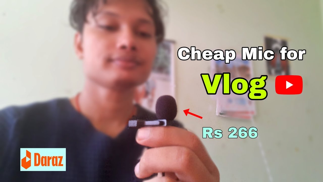 Cheap mic for vlog video ️ Daraz Rs 266 sasto mic create tiktok