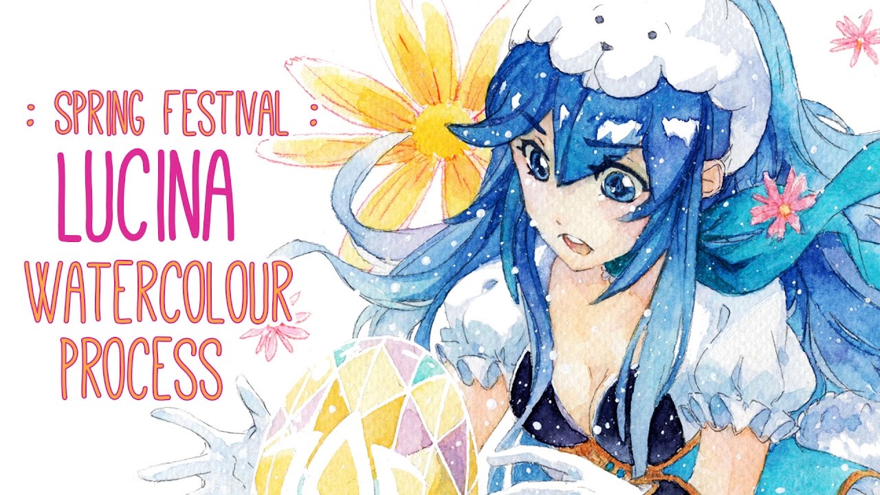 Spring Lucina || Watercolor Painting Process / Timelapse