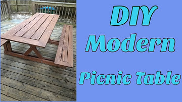 DIY Modern Picnic Table