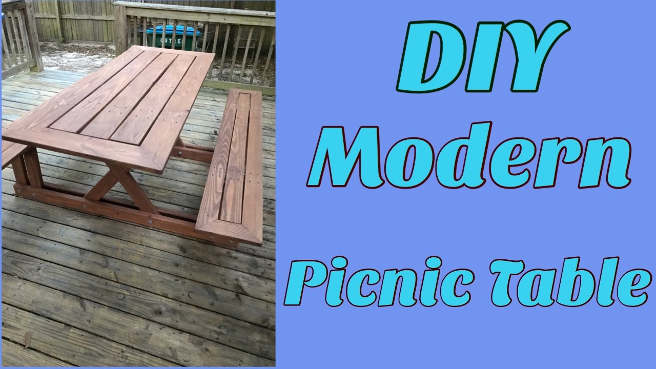 DIY MODERN PICNIC TABLE — Modern Builds
