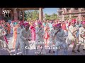 Brides family welcoming the groom  the baraat with a cute rajasthani dance  salokunalni jamaisa