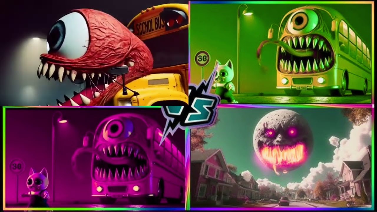 ℹ️ 🚀 EPIC Tiles Hop Battle | School Bus vs Train Eater (Impossible!)