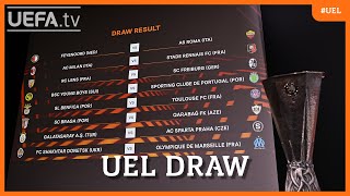 UEFA Europa League knockout round play-off draw