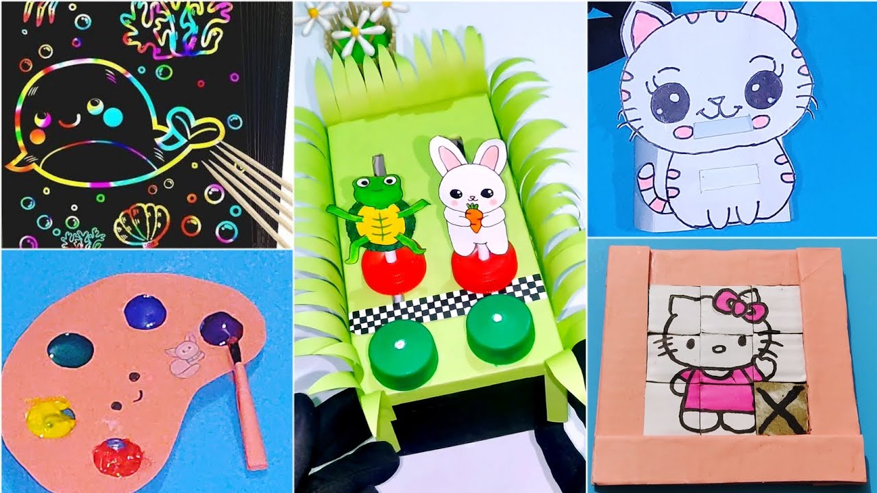 EASY PAPER CRAFT IDEAS / Paper crafts / Paper DIY / School crafts ...