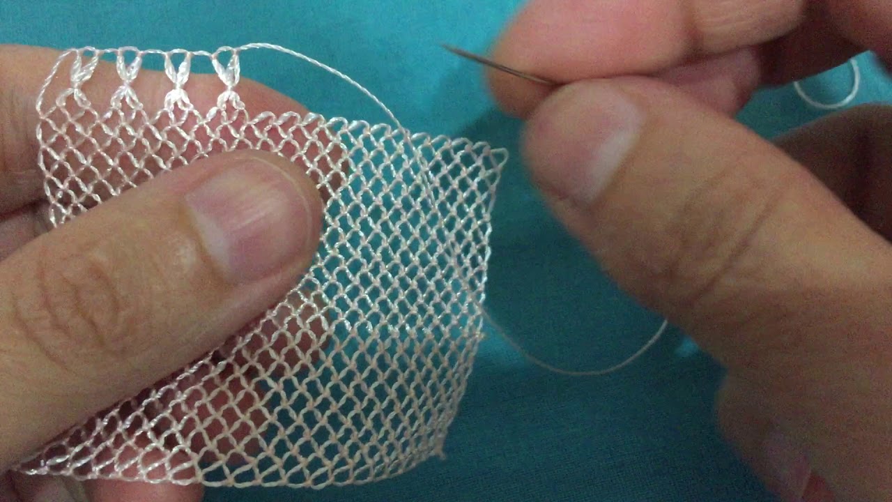 Yeni havlu kenarı k tırabzan tekniğinin yapılışı 3.video