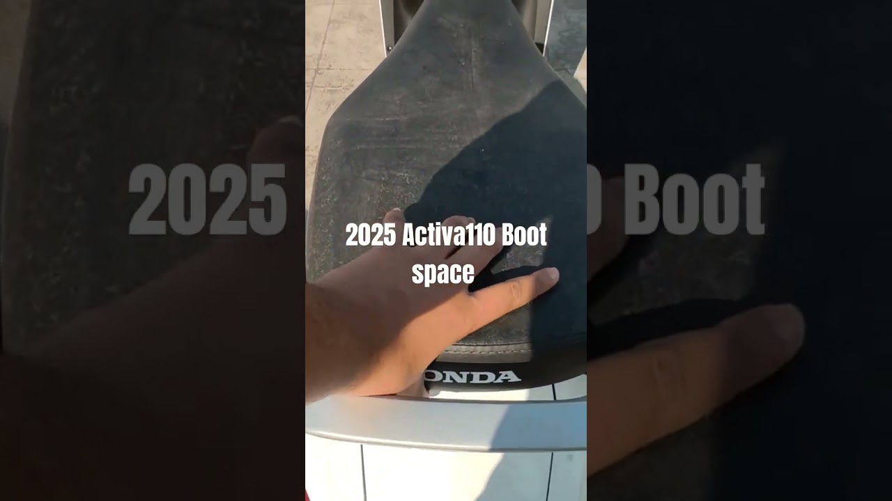 2025 Activa 110 boot space 😅 